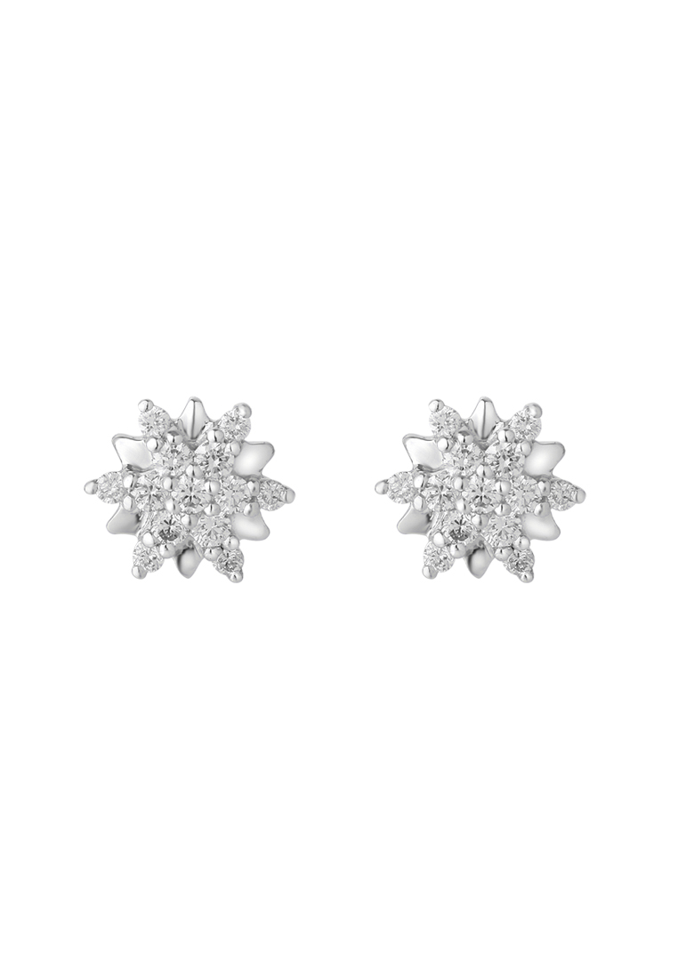 TOMEI TOMEI Diamond Earrings, White Gold 585/14K
