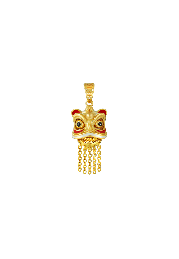 TOMEI TOMEI Lion Dance Tassel Pendant, Yellow Gold 916/22K