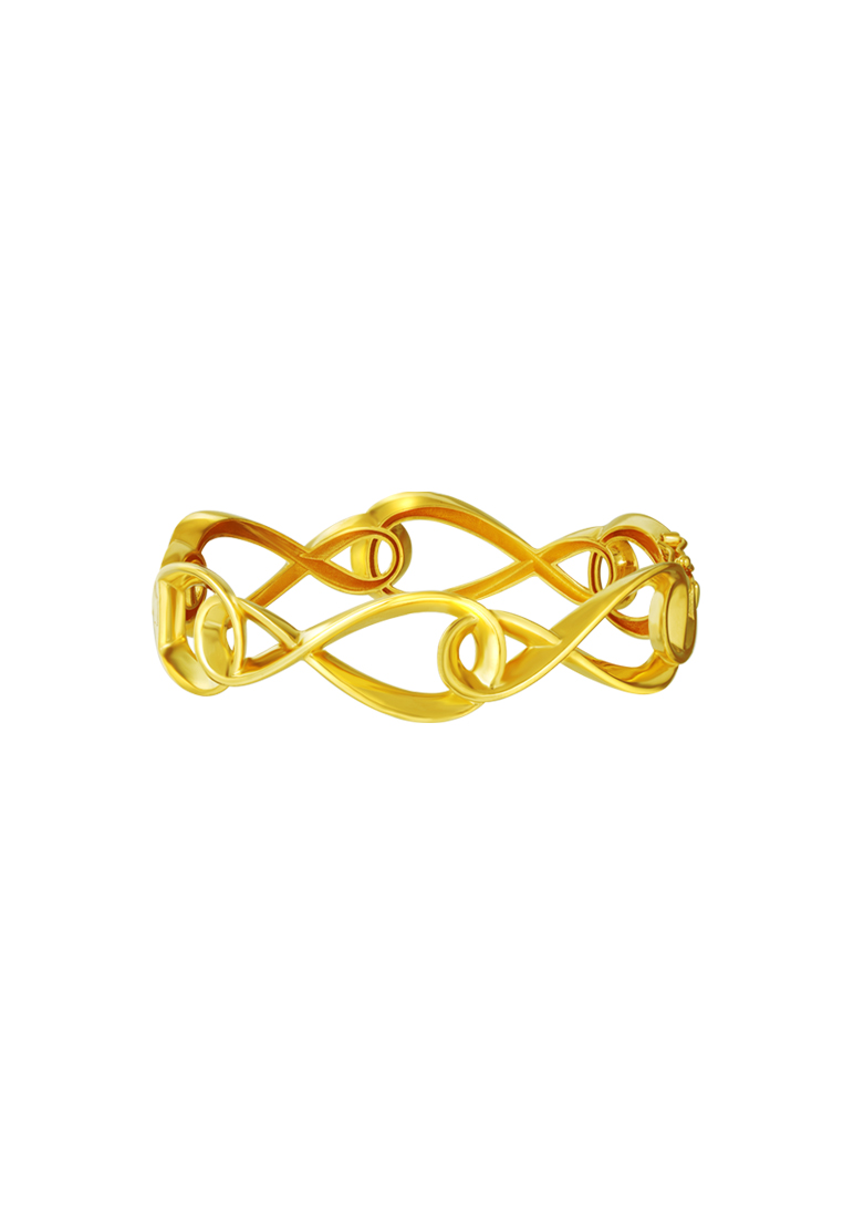 TOMEI TOMEI Anastasia Infinity Bangle, Yellow Gold 916