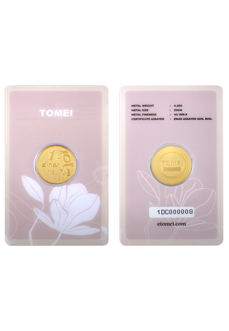 TOMEI TOMEI [1 Dinar] Gold Coin Fine Gold 9999