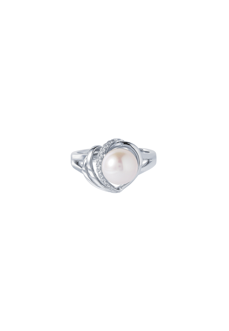 TOMEI TOMEI Pearl Ring, White Gold 585/14K