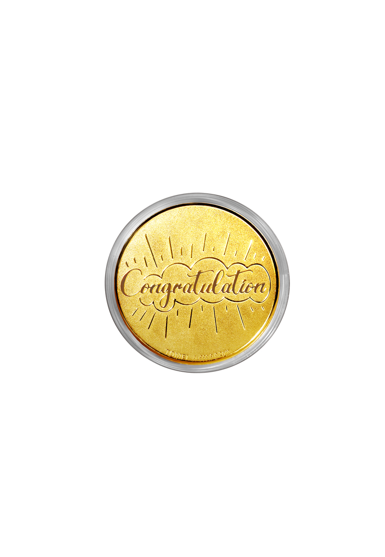 TOMEI TOMEI Congratulations Gold Wafer 0.2G, Yellow Gold 9999