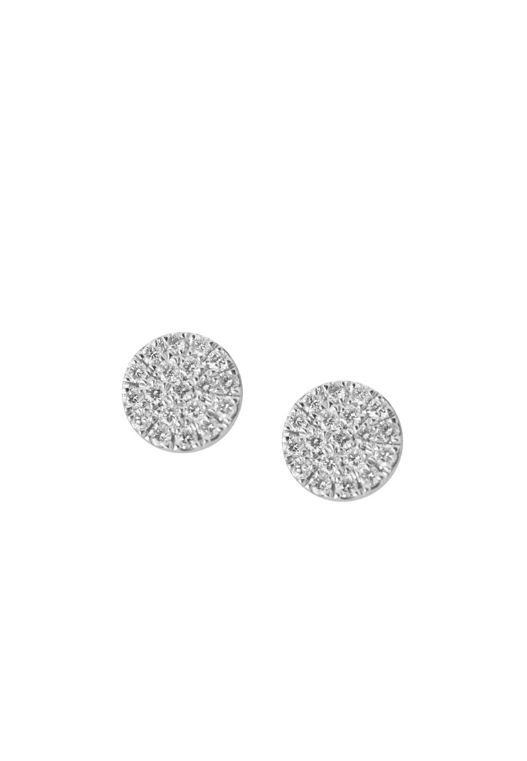 TOMEI TOMEI Earrings, Diamond White Gold 585/14K