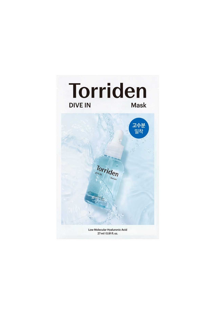 Torriden DIVE IN Low Molecule Hyaluronic Acid Mask 27mlx10pcs