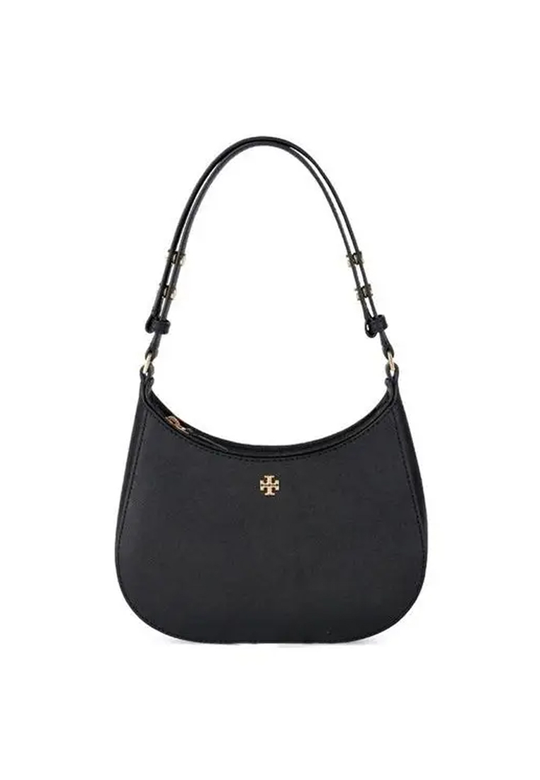 Tory Burch Women's Emerson Saffiano Leather Shoulder Bag in Black 150258