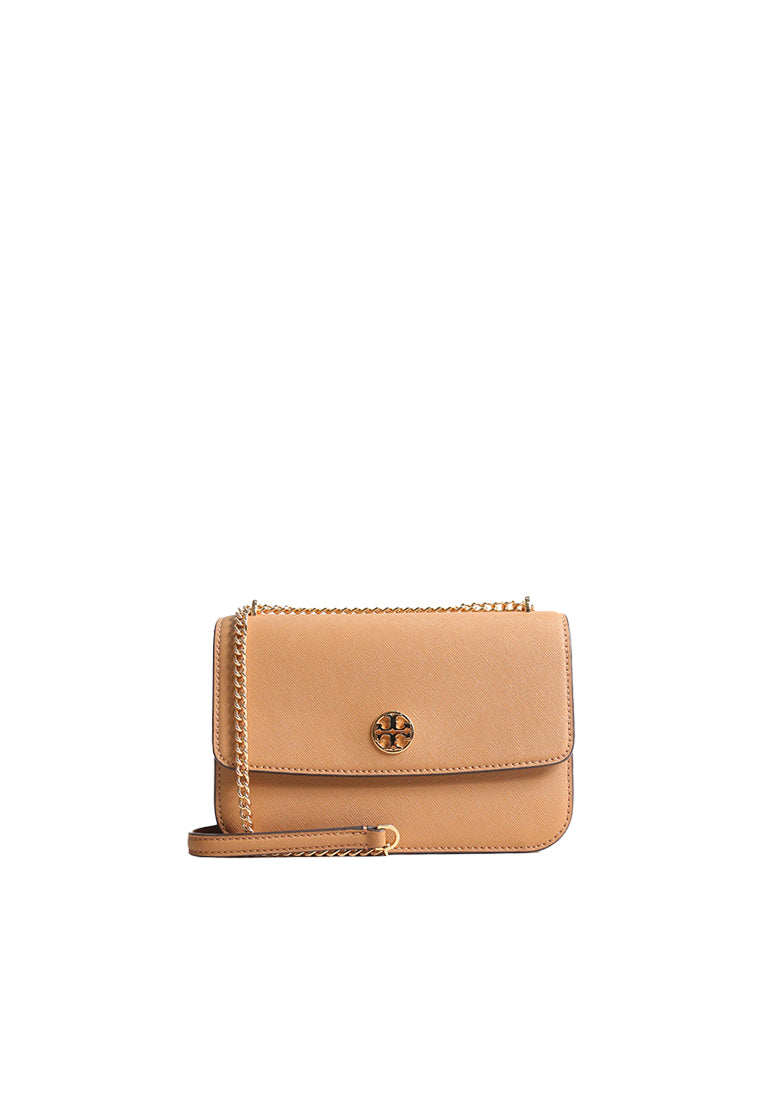 TORY BURCH Tory Burch Emerson Saffiano Leather Shoulder Bag In Cardamom 159585