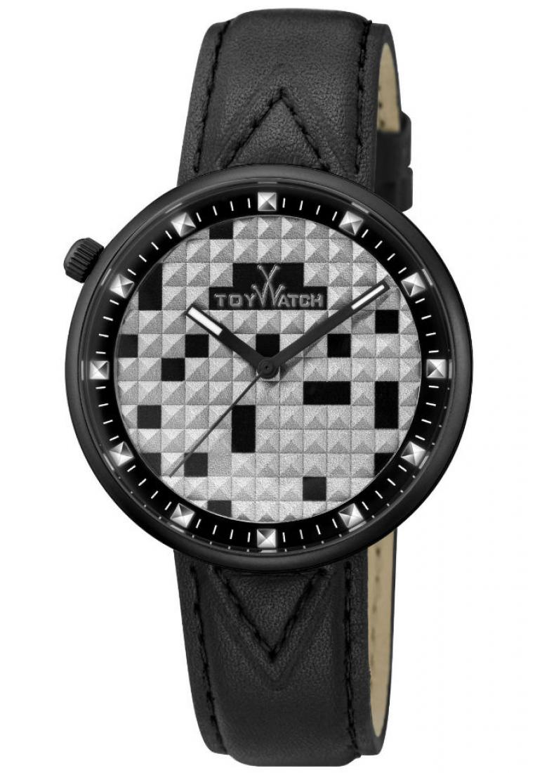 ToyWatch Tetris TYTET03BK Black Leather Strap Black Tetris Dial Men / Women Watch