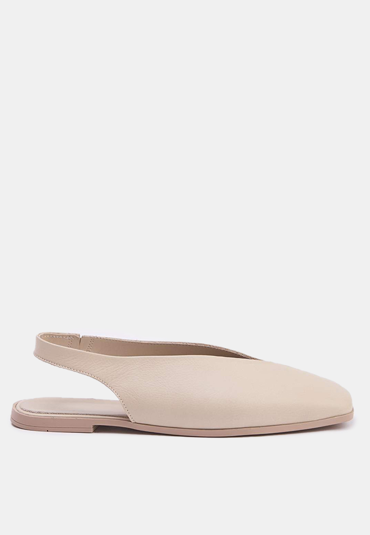 Trendyol Genuine Leather Open Back Shoes