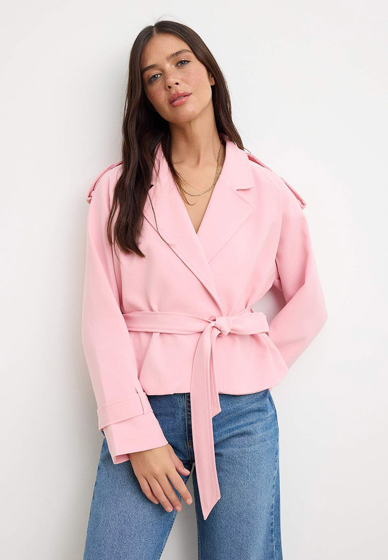 Trendyol Pink Blazer Jacket Twoss24Bc1