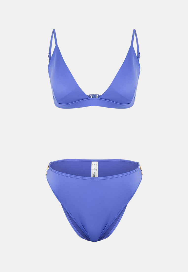 Trendyol Saks U-Neck Covered Tunnel Regular Bikini Set Tbess26Bt16