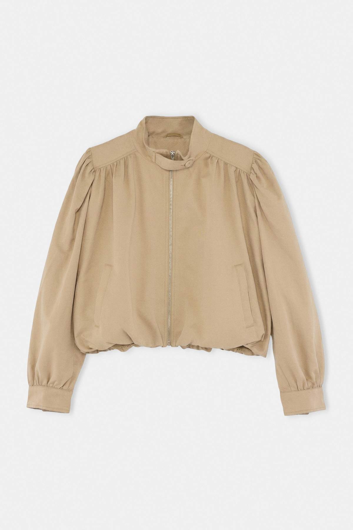 Trendyol Beige Balloon Regular Coat Twoaw27Mo00086