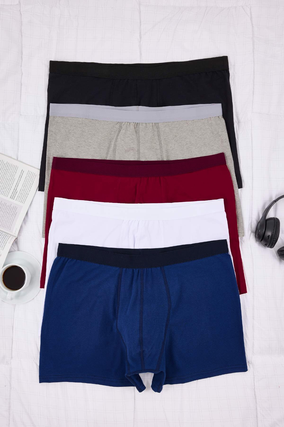 Trendyol Multicolored*001 Men'S Plus Size 5-Pack Boxer Tmnaw26Dm00002