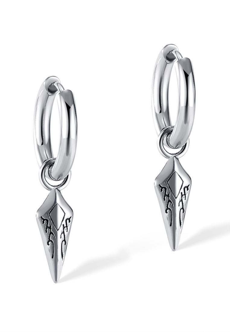 Trendyshop Gothic Spike Dangle Hoop Earrings