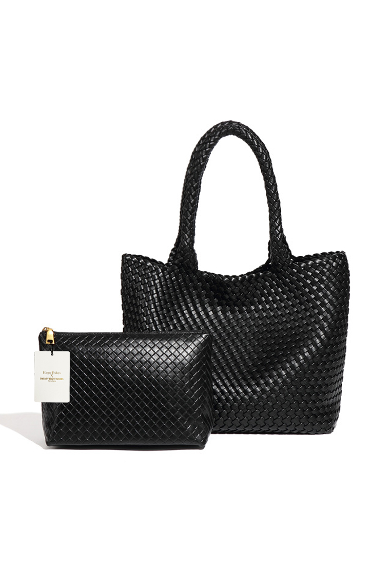 Twenty Eight Shoes High-capacity Woven Faux Leather Tote Bag CX-B1851