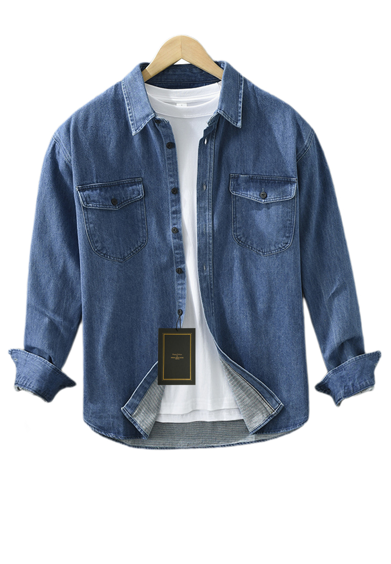 Twenty Eight Shoes Double Pockets Cowboy Shirt WM8887