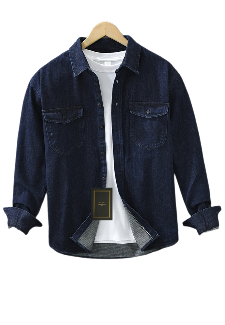 Twenty Eight Shoes Double Pockets Cowboy Shirt WM8887