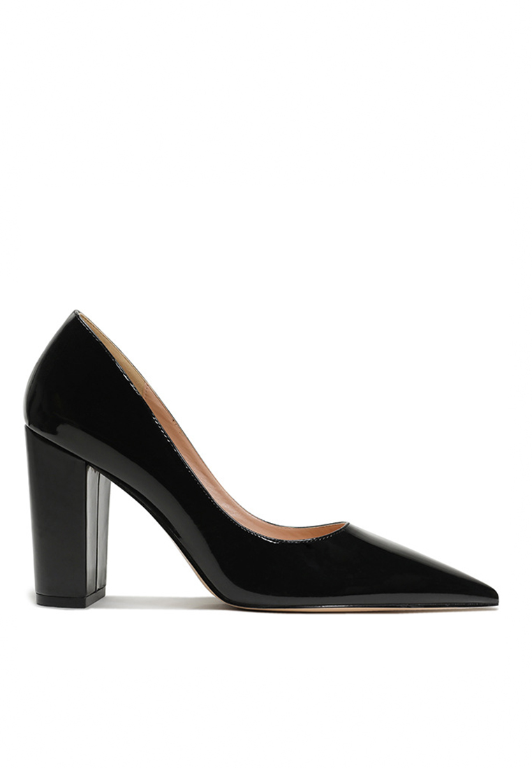 Twenty Eight Shoes 9CM Pointed Faux Patent Block Heels Shoes HZL290