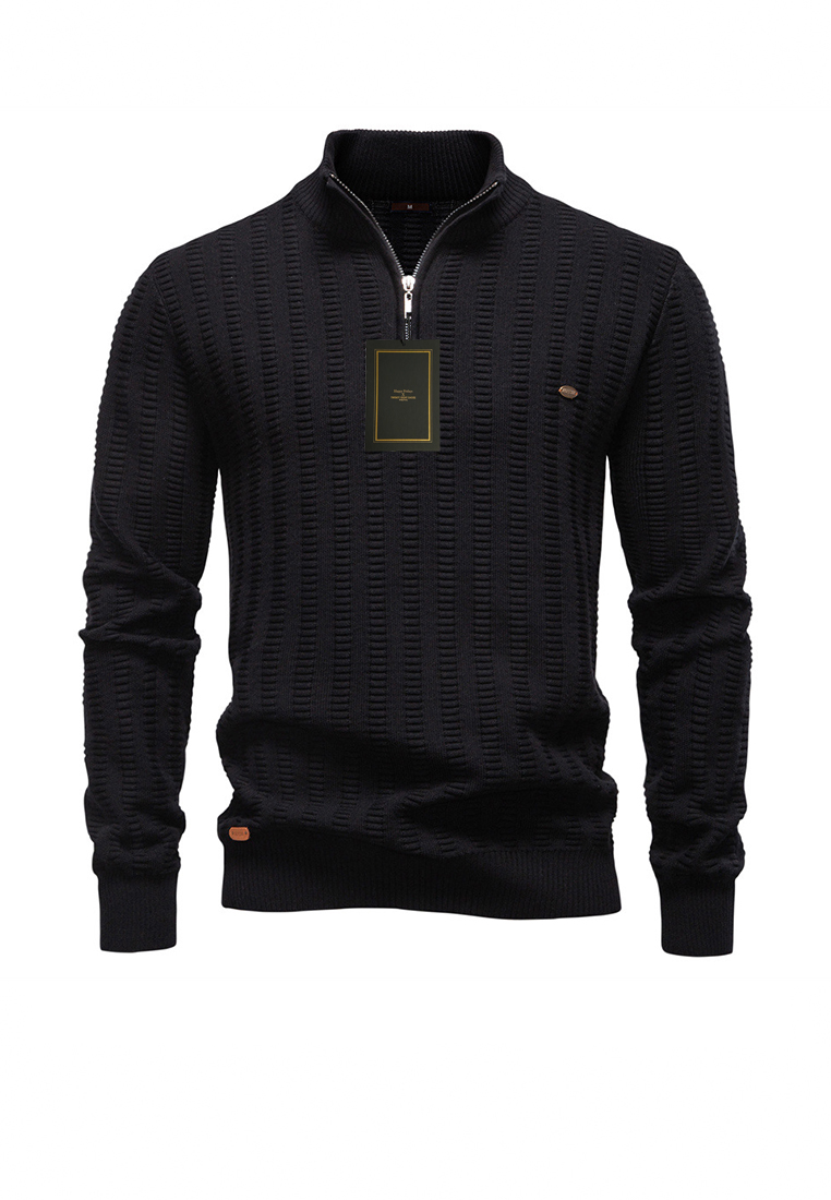 Twenty Eight Shoes Half-zip Jacquard Knit Sweater AX-Y6211