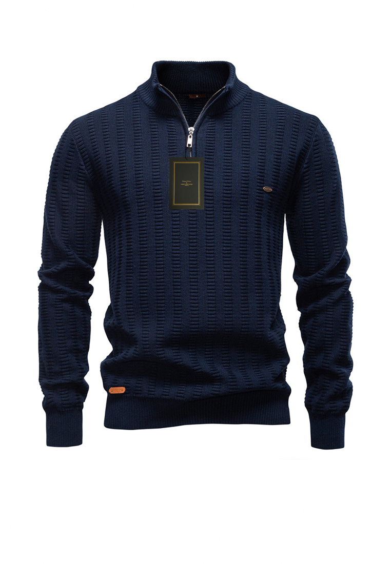 Twenty Eight Shoes Half-zip Jacquard Knit Sweater AX-Y6211