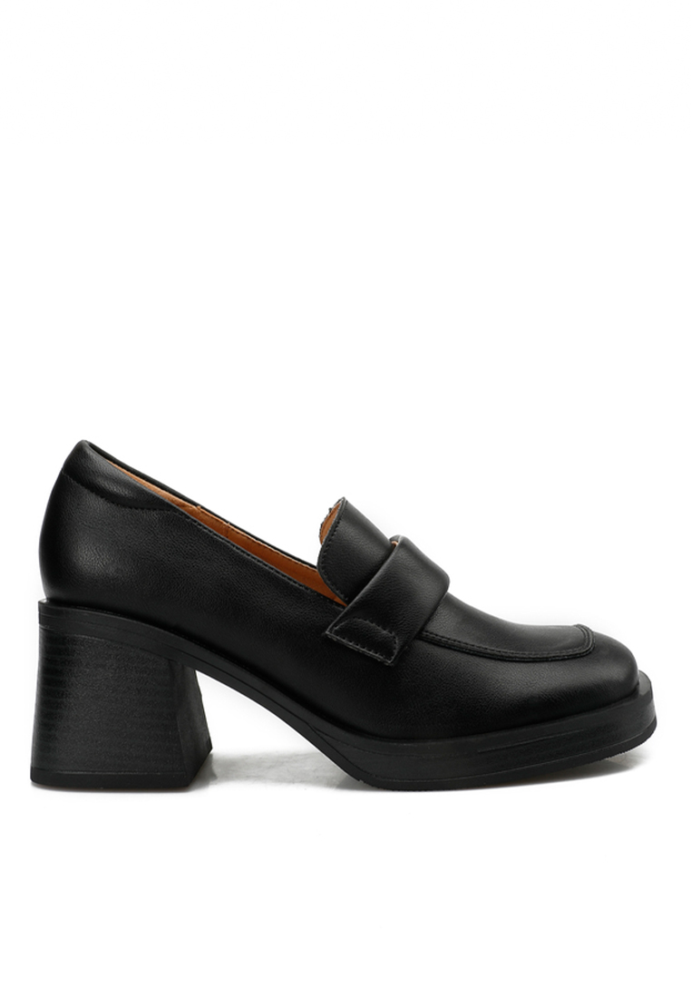 Twenty Eight Shoes 6.5CM Block Heel Leather Loafers TE812-1