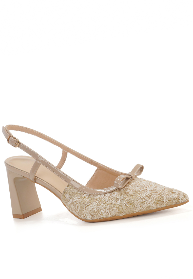 Twenty Eight Shoes 7CM Bowknot Glitter Slingback High Heel BY8712-20