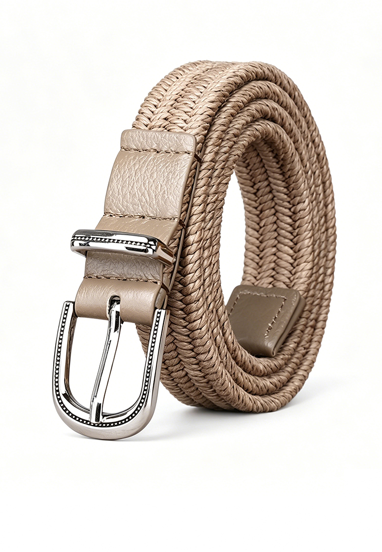 Twenty Eight Shoes Hand Woven Rattan Leather Belt CP982