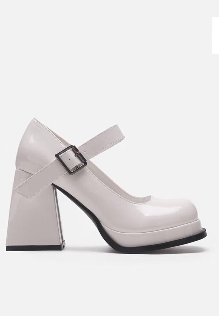 Twenty Eight Shoes 9CM Round Toe Leather Mary Jane Shoes MZ3560