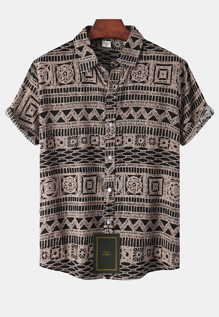 Twenty Eight Shoes Printed Short-Sleeved Shirt YL5820