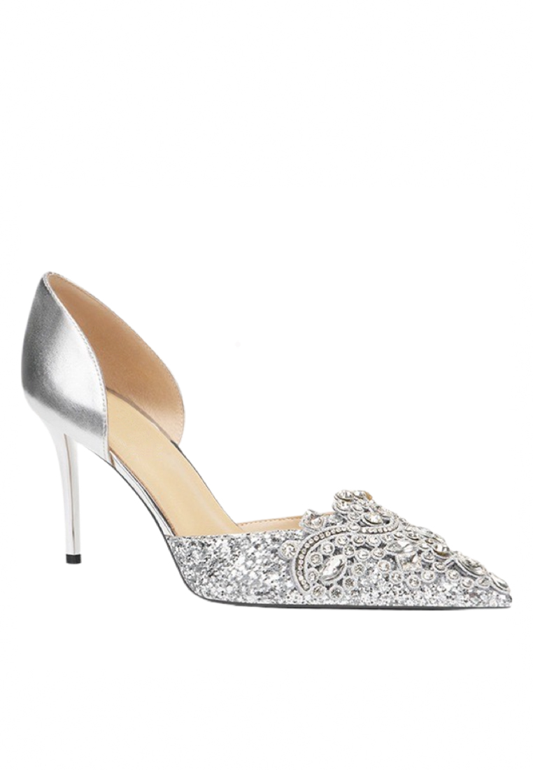 Twenty Eight Shoes 6CM Rhinestone Buckle Pointed D'orsay Wedding Heels PX708-A66