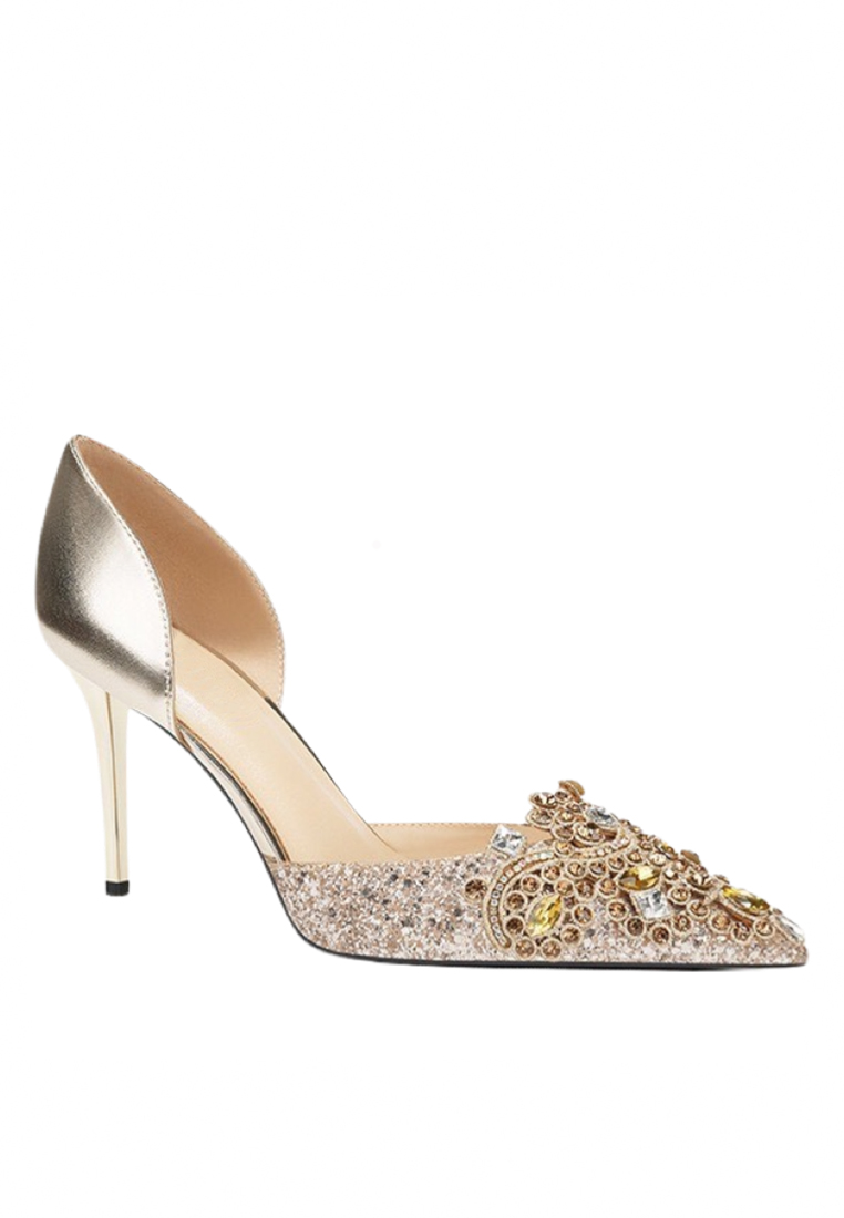 Twenty Eight Shoes 6CM Rhinestone Buckle Pointed D'orsay Wedding Heels PX708-A66