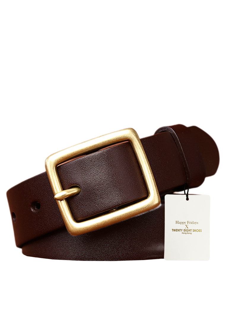 Twenty Eight Shoes Glossy Grain Leather Belt CP151