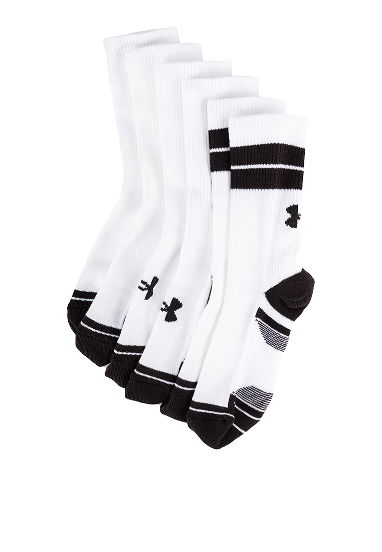 Under Armour - 3-Pair Perf Tech Nov Crew Socks (Unisex)