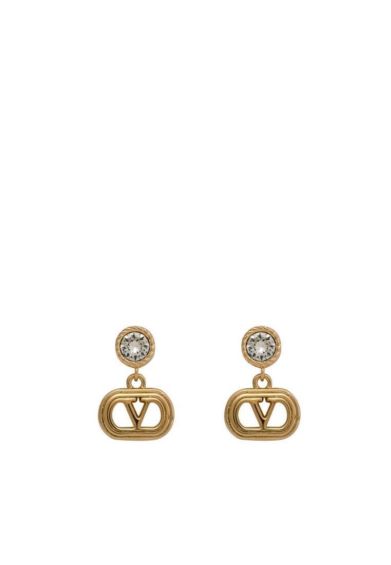 Valentino Oval Metal Earrings Dangle Earrings