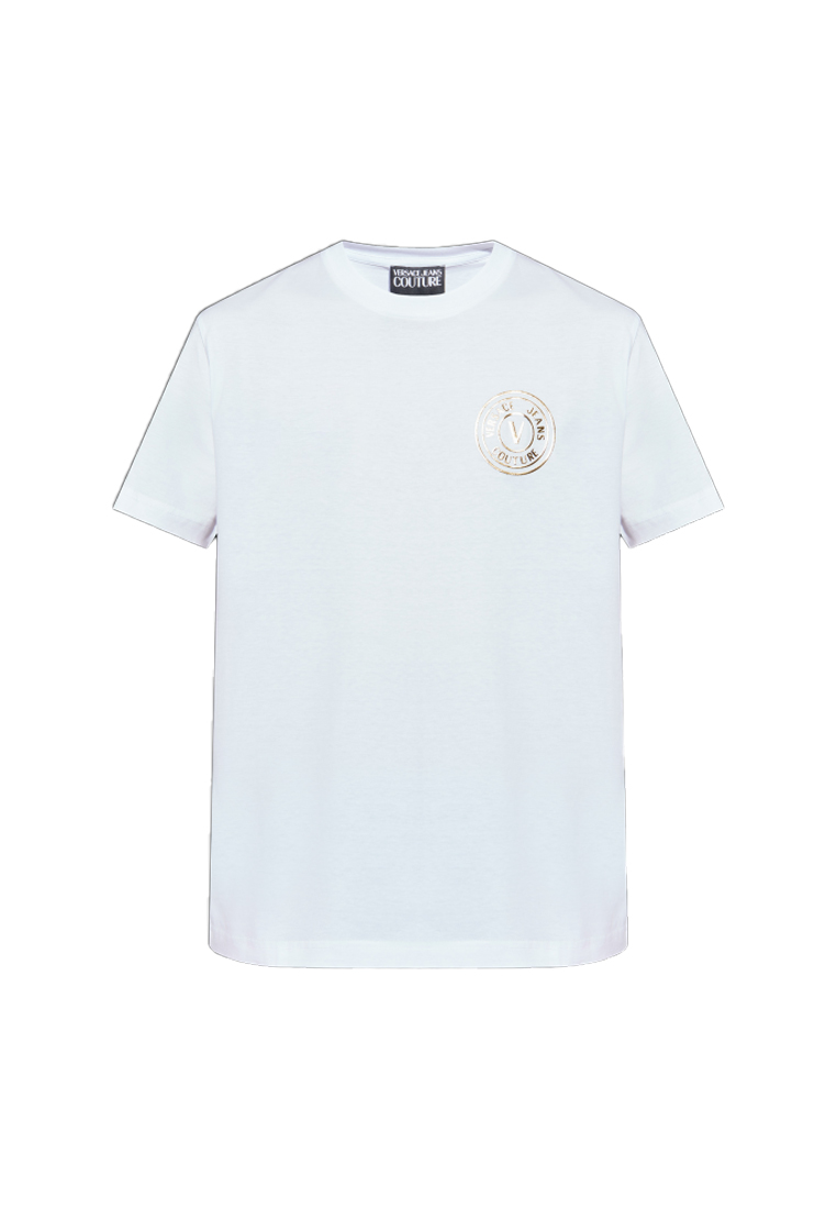 Versace Jeans Couture Men's T-shirt in White 79GAHT00 CJ00T G03