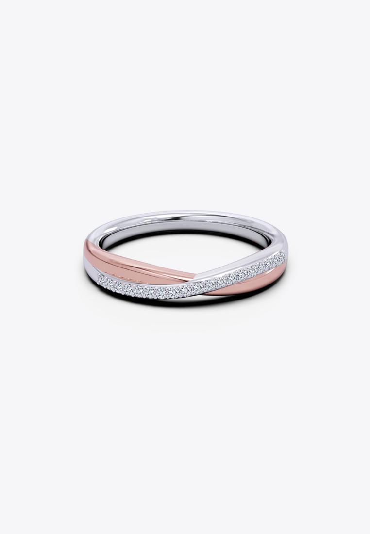 Vinstella Jewellery Euphoric Bondage Dual Colour Couple Ring (For Her)