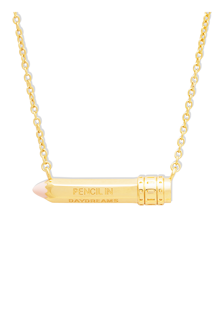 Wanderlust + Co Color Pencil Gold Necklace