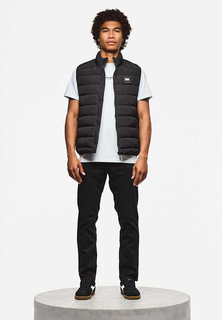 Weekend Offender MENS BLACK GACHA PADDED GILET