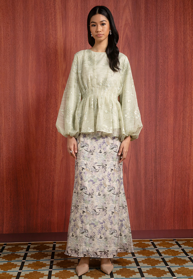 Zalia ELLIE KURUNG PEPLUM SET